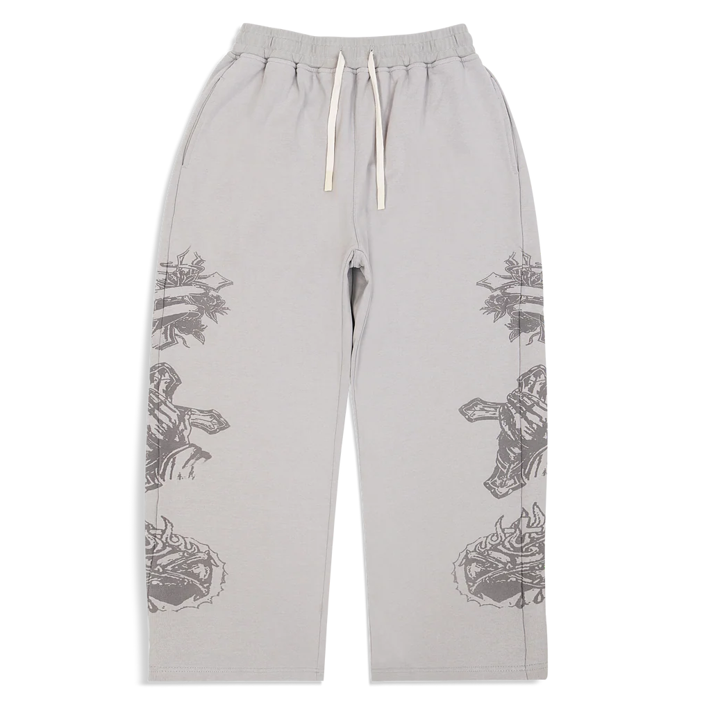 GreyTattedSweats_1024x-1.webp "Tatted Believer" Sweatpants (Grey) - Image 1