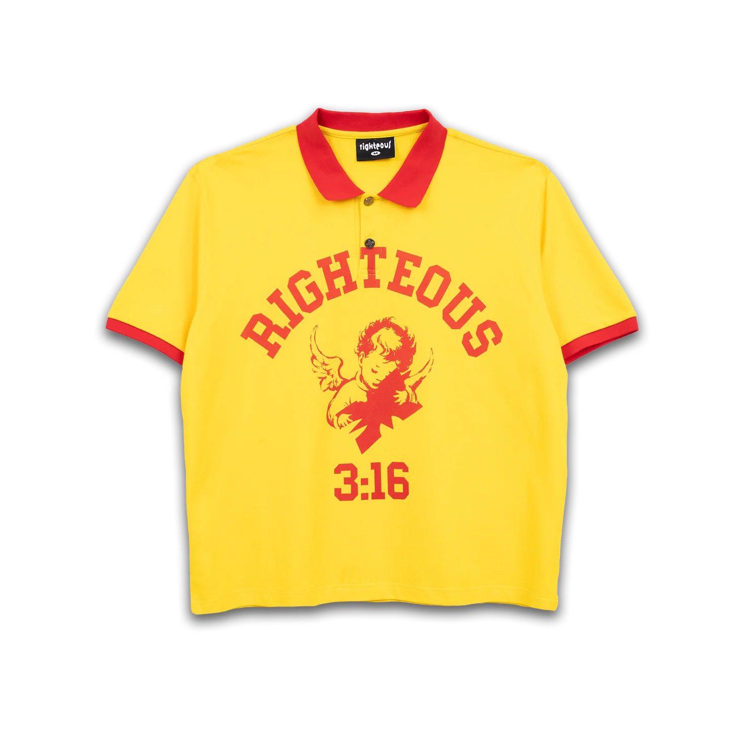 YELLOWPOLO1.webp Werighteous "3:16" Polo - Image 1